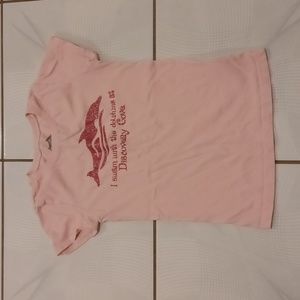 4/$30 New Pink Dolphin Tee - Size Medium (Girl)